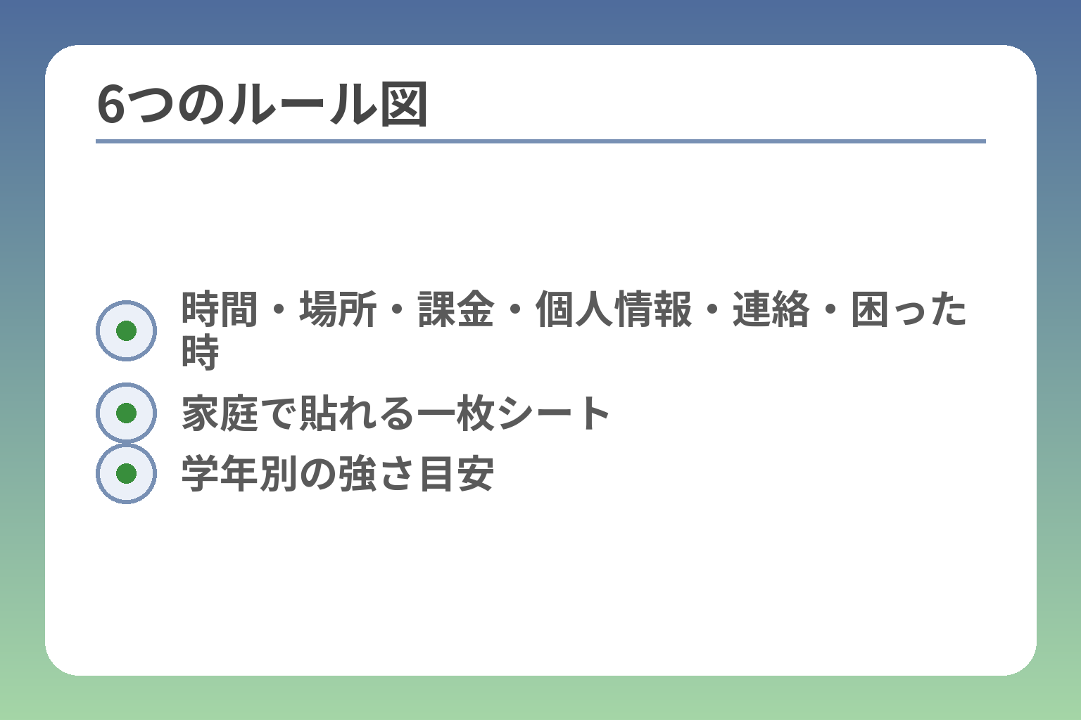 6つのルール図