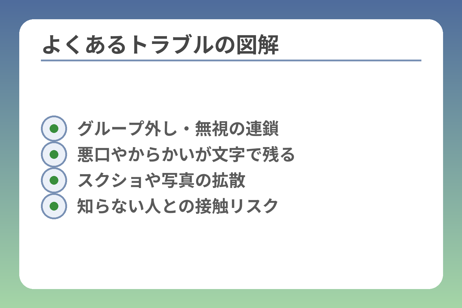 よくあるトラブルの図解