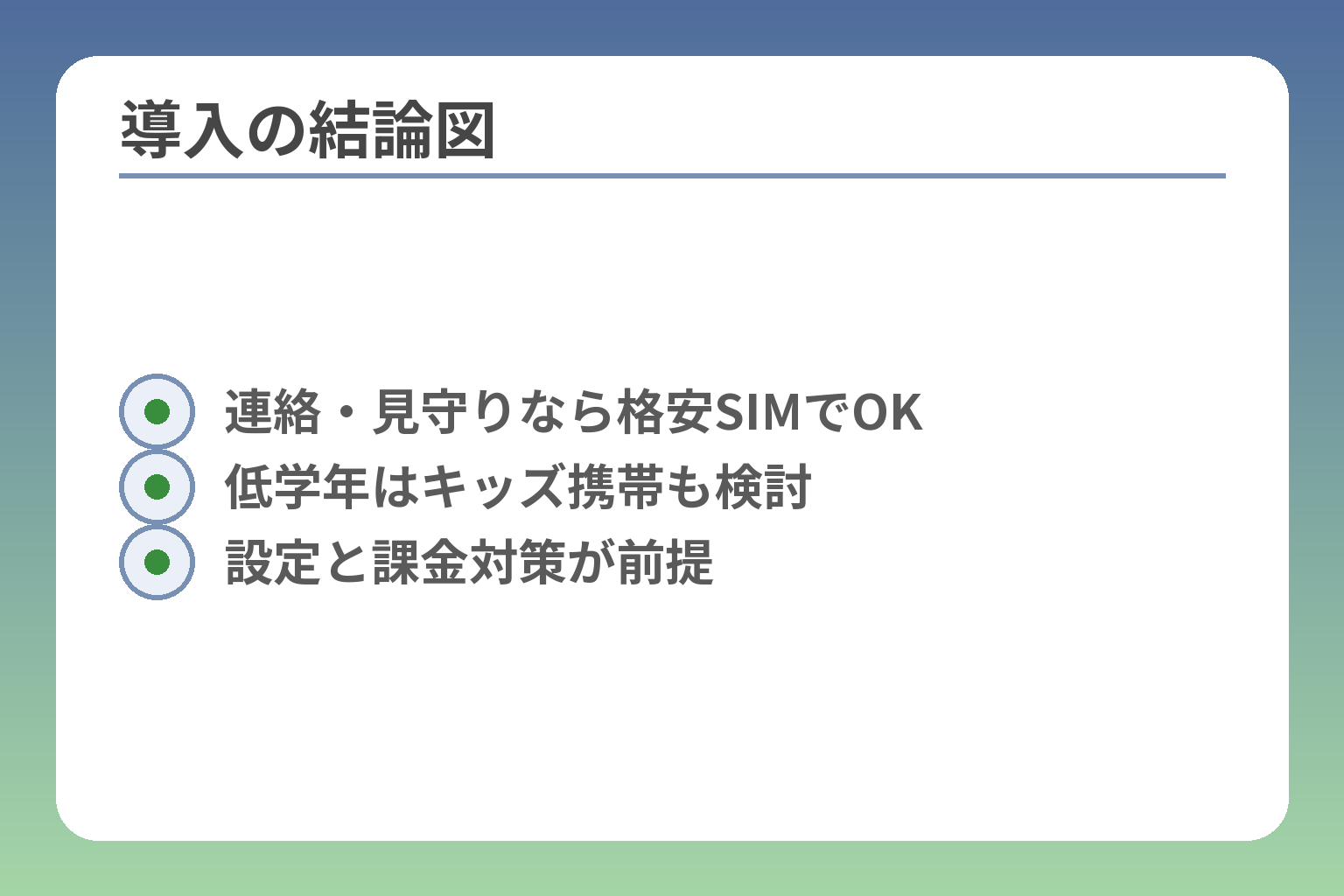 導入の結論図